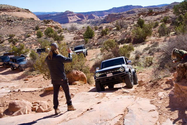 Tyler spotting his crew up some obstacles