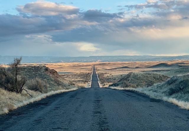 The desolate start of Highway 128
