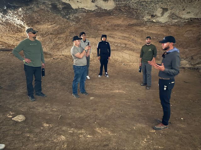 Chris talks about the cave
