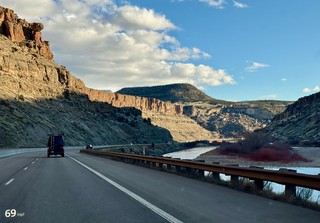 Driving along the Colorado River