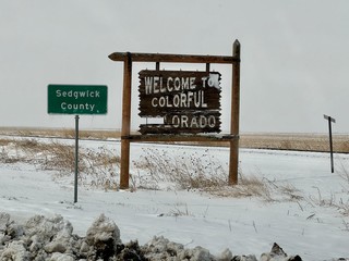 Made it to Colorado. These back roads were sketchy af.