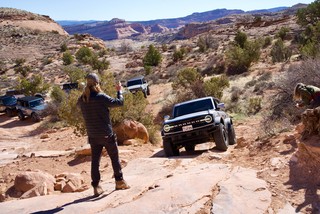Tyler spotting his crew up some obstacles