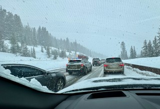 Another snow storm, stopped traffic, and a fire truck on i70. Sweet.