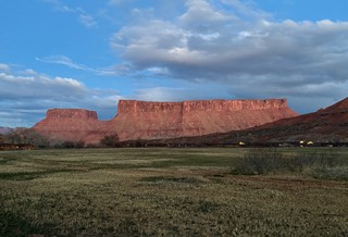 The view in front of the cabin