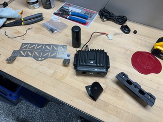 Bout to install the Mountains2Metal concealed radio mount, Midland MXT275 radio, MXTA25 Ghost Ant...