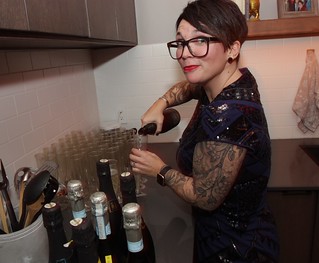 Pourin that champagne