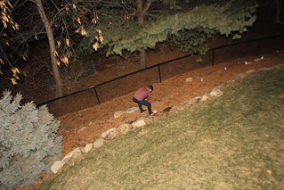 Pickin up glass, haha