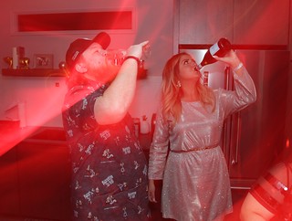 Craig O'brien - havin some champagne