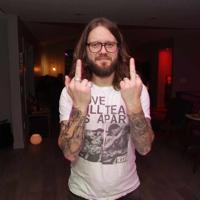 Julien tests out my camera