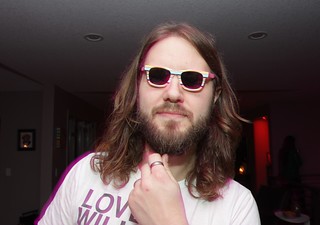 Tryin on those lil baby glasses