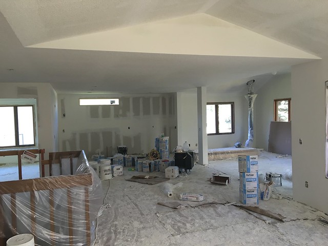 Drywall almost wrapped up