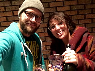 Poppin bottles at our new house