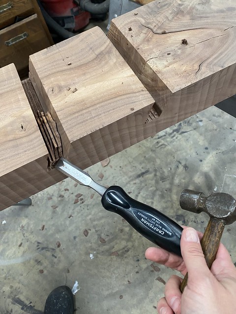 Cleaning up this walnut skateboard rack