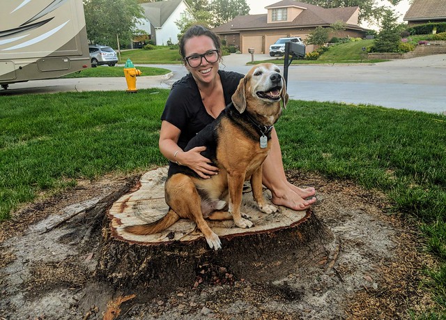 Havin an awkward time in the front yard