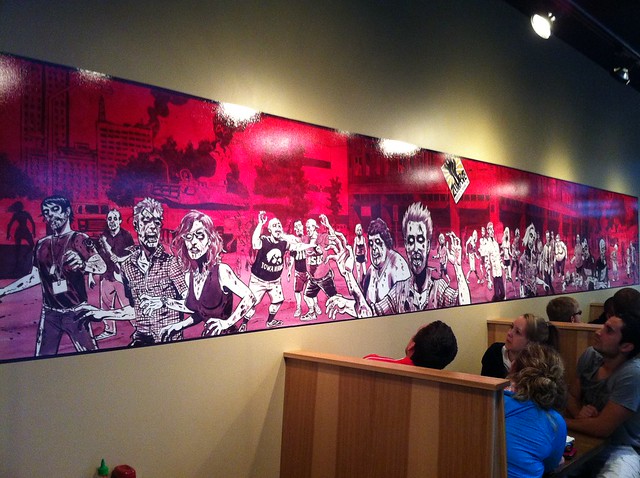 Art at Zombie Burger.