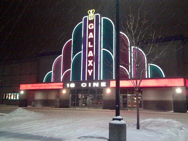 Huh... it snowed a bit while we were inside.