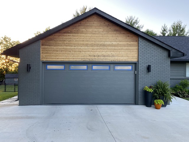 Just finished painting this garage door