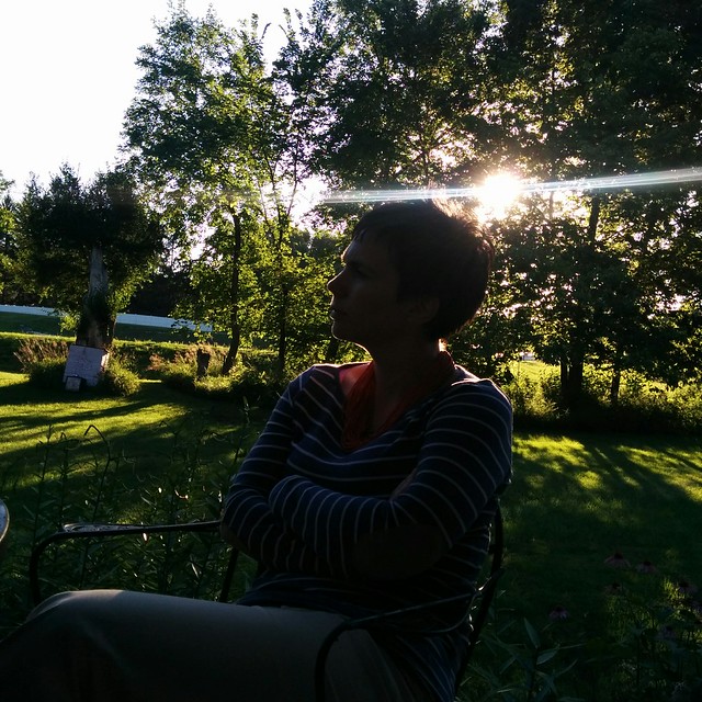 Relaxing with family on another of these crazy beautiful summer 2014 evenings