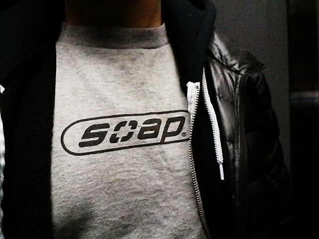 Reppin my old shoe sponsor, today! I wish Soap Shoes were still a thing, heh.