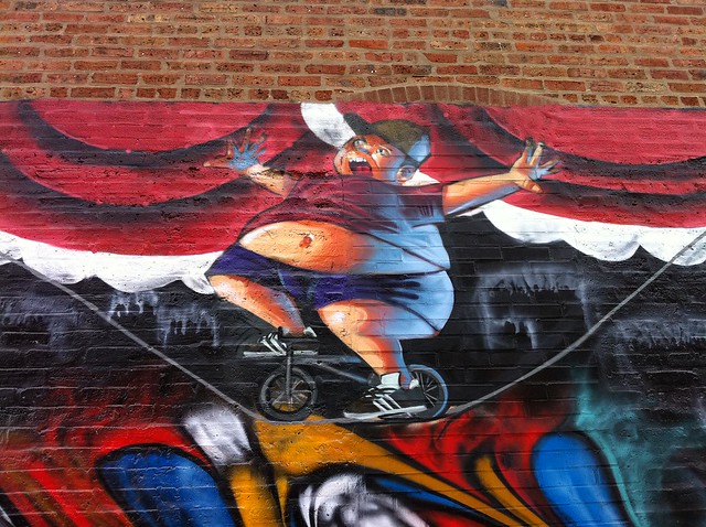 My favorite part of a mural in my neighborhood