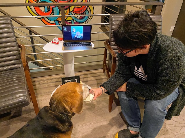 Celebrating Garth's 12th birthday. Hanging out with Kari's parents.