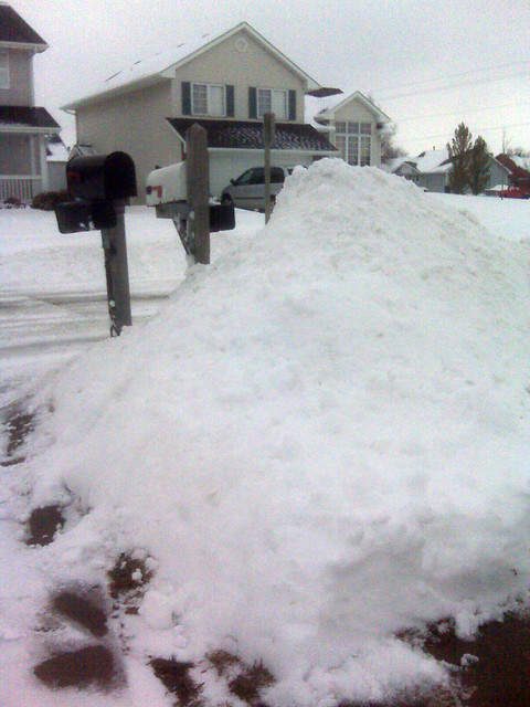 I am gonna run out of places to put this snow.