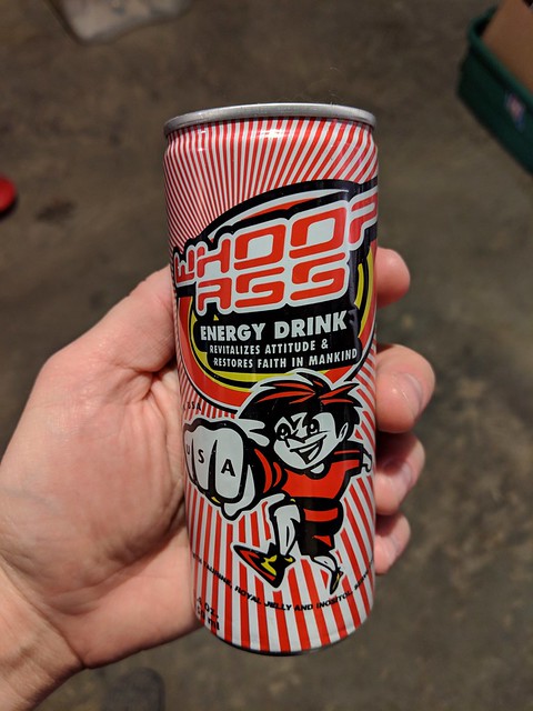 The can of Whoop Ass from Grandpa Reynolds finally sprung a leak.