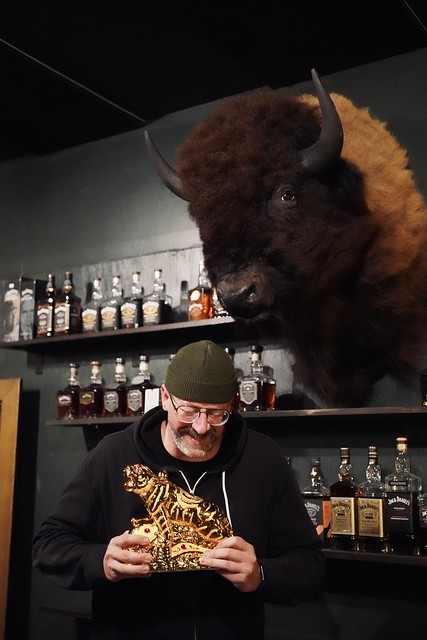 It’s hard to be serious with this tiger whiskey