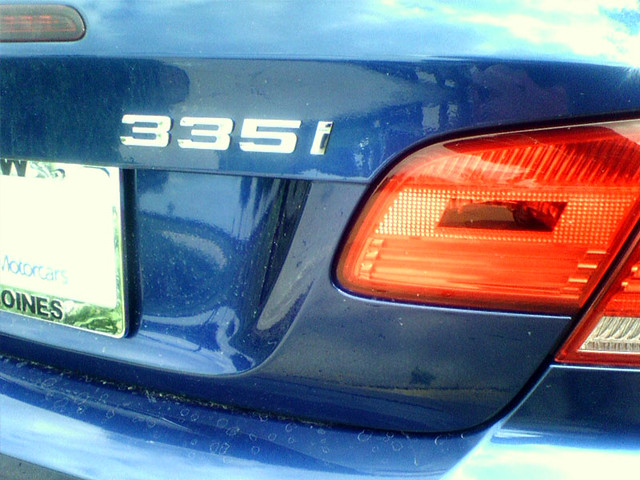 Blue 335i Convertible @ Pioneer