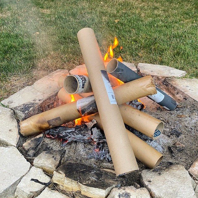 Art tube bonfire