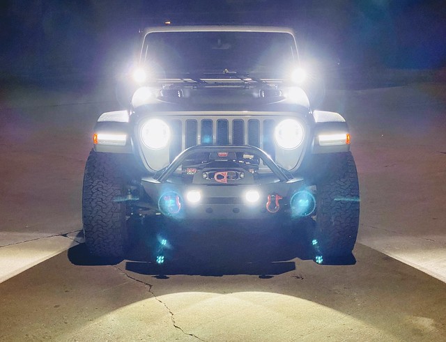 Baja Designs ditch lights mounted