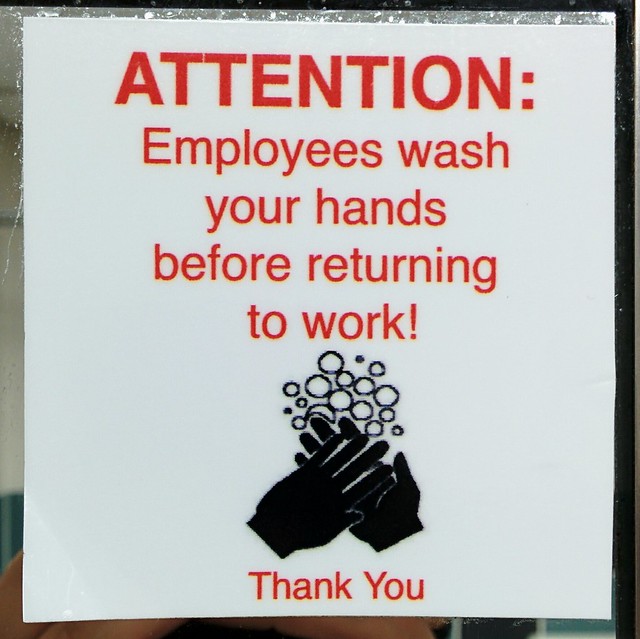 I stood there forever, but no one ever came to wash my hands.