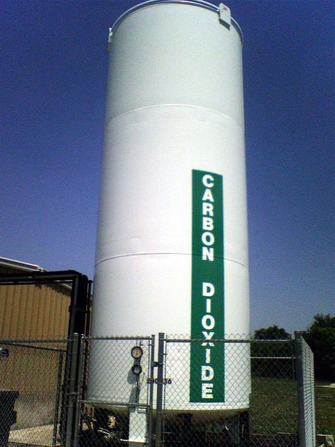 A giant tank of co2
