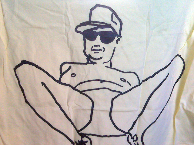 Back of my new shirt. Oh yeah, haha.