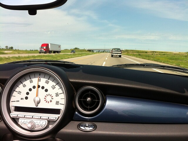 Headin back to Chicago with the top down!