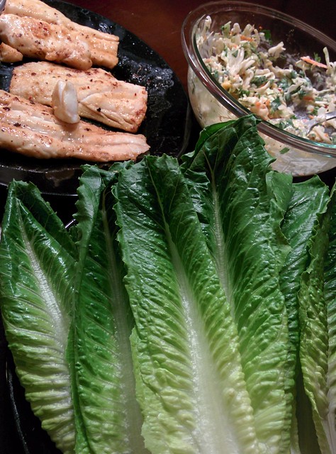 It's lettuce wrap fish taco o'clock