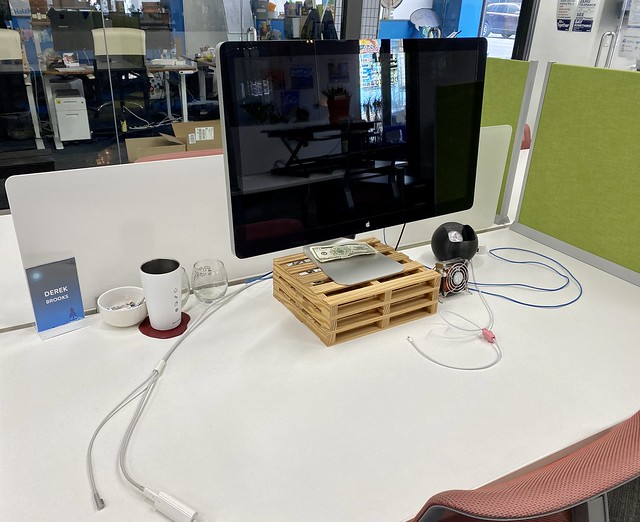 Stopped by my downtown office to drop something off. Took a pic of the desk that I haven’t sat ...