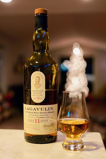 Havin a scotch. Laguvalin. Offerman. It's an intense one. Sipper.
