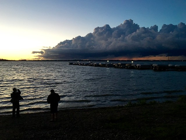 Watchin the storm over Clear Lake