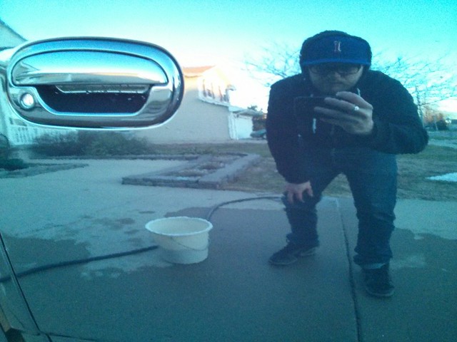 Just hand washed my truck in January.