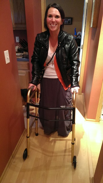 Gold all in my walker