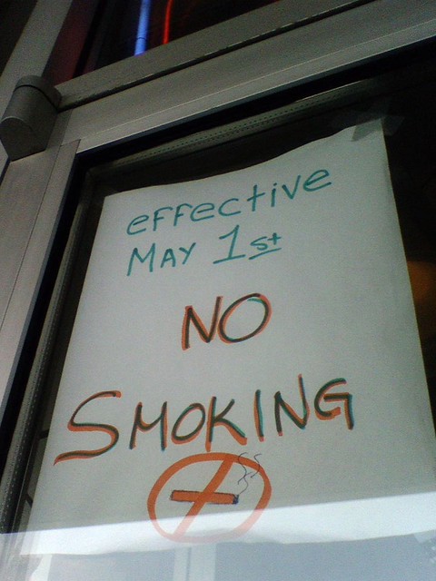 Iowa took the plunge.  No smoking (July 1st for most places)