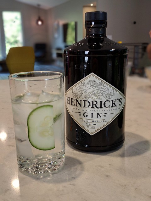 Hendricks and a garden cucumber