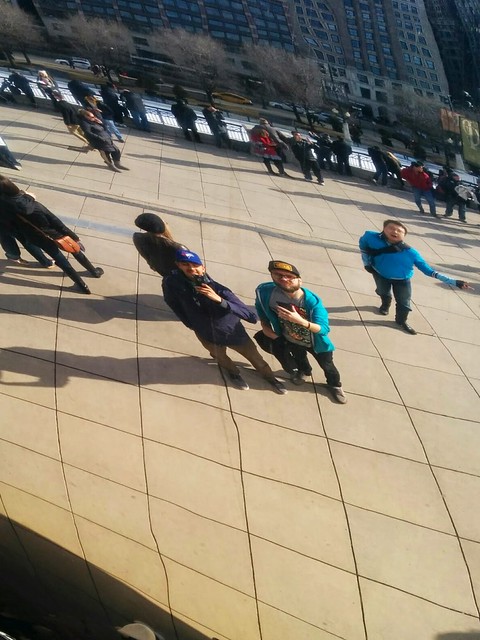 Cloud Bean Selfie with Matt and the magical reflection dancer