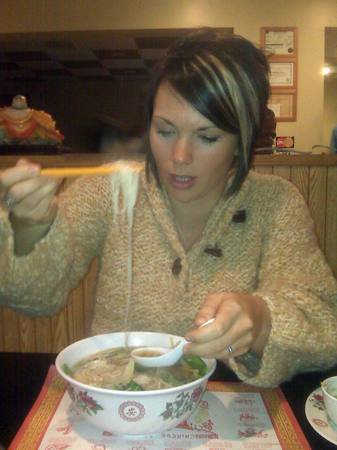 Kari had a crazy sweater on that day