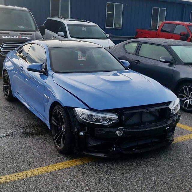 My buddy, Marcus happens to work at the shop that's fixing up my car and is sending updates on mama smurf.