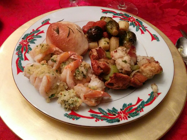 Christmas dinner at mom's! Best cook in the world.