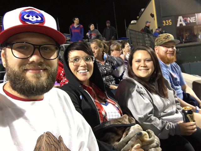 Watchin these cubs do world series things from the minor league park