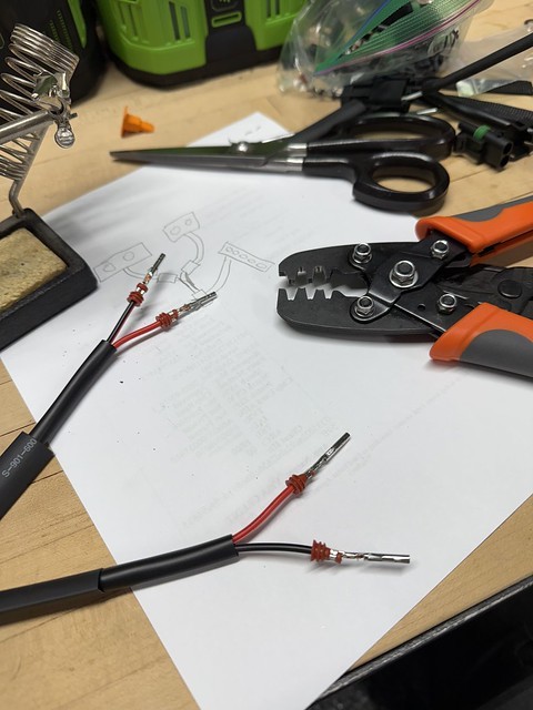 Building some wiring harnesses