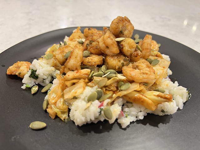 Made some shrimp n cilantro lime rice.